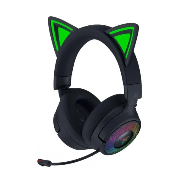 Razer Kraken Kitty V3 Pro Wireless RGB Gaming Headset - White / Quartz / Black - AX Store Kuwait