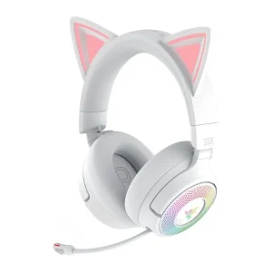 Razer Kraken Kitty V3 Pro Wireless RGB Gaming Headset - White / Quartz / Black - AX Store Kuwait