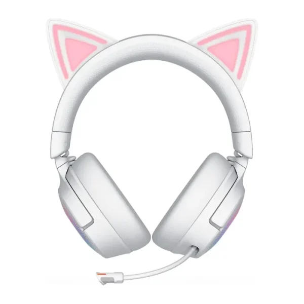 Razer Kraken Kitty V3 Pro Wireless RGB Gaming Headset - White / Quartz / Black - AX Store Kuwait