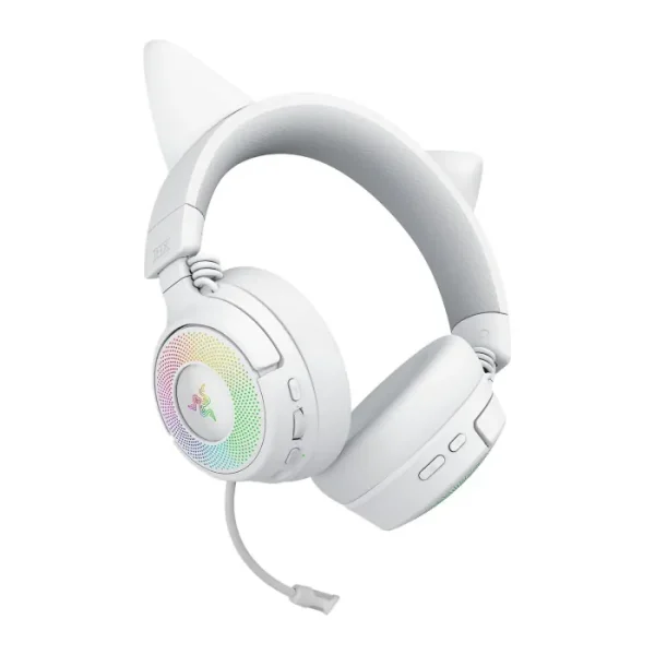 Razer Kraken Kitty V3 Pro Wireless RGB Gaming Headset - White / Quartz / Black - AX Store Kuwait
