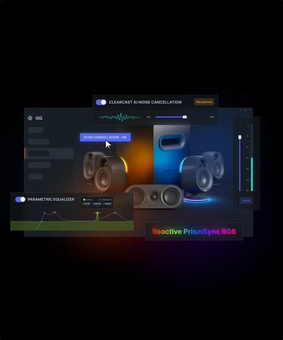 SteelSeries Sonar equalizer and audio customization for Arena 9