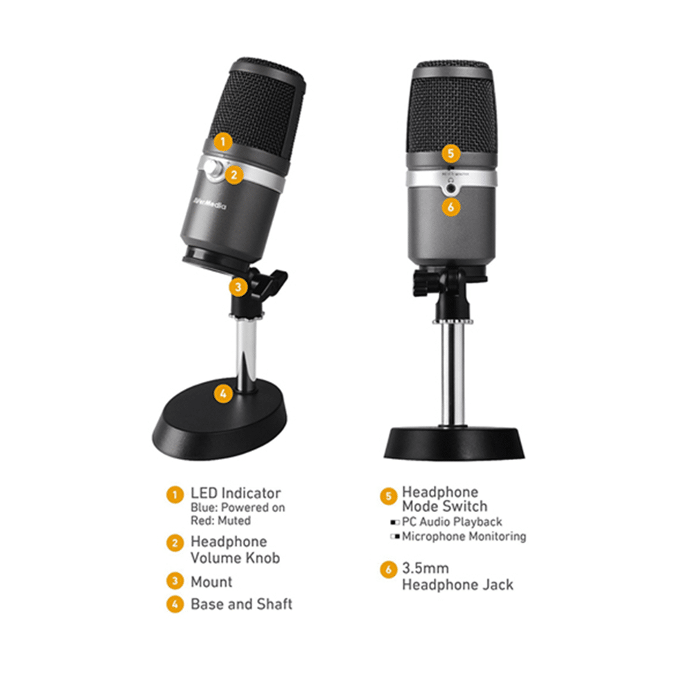 AverMedia AM310 USB Microphone - AX STORE