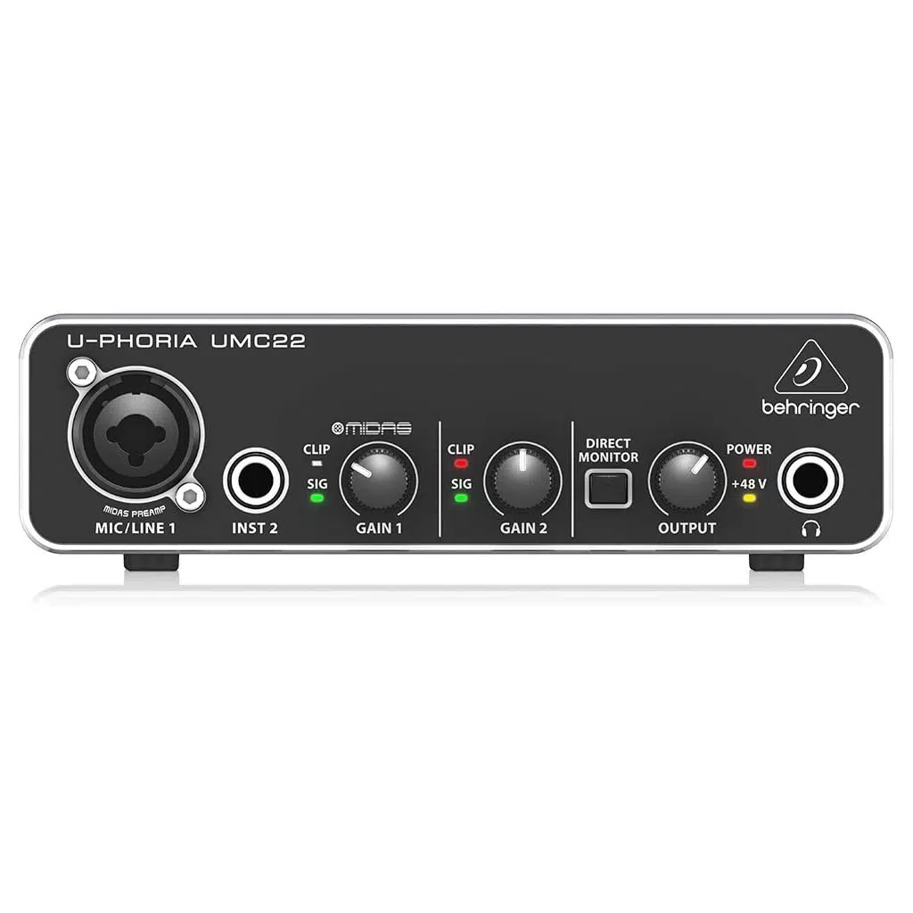Behringer UMC22 Computer Audio Interface AX STORE