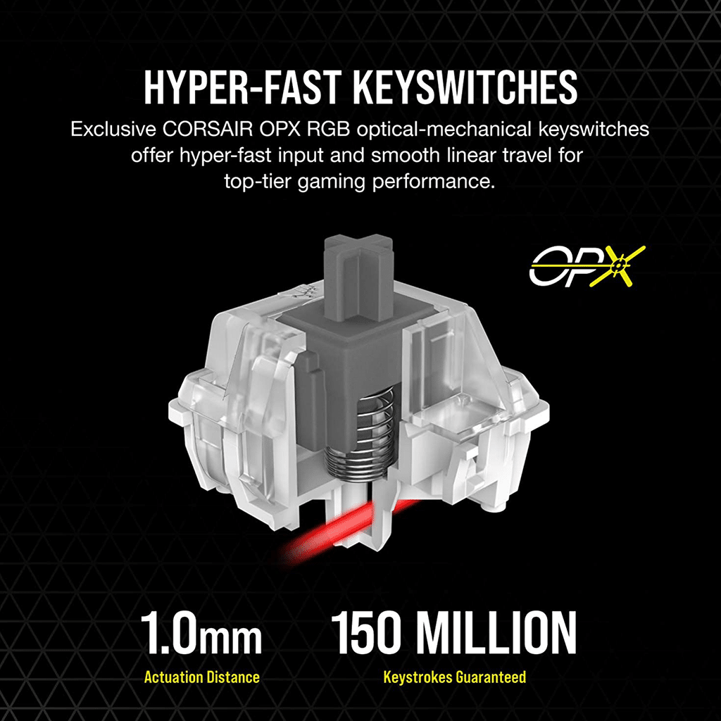 Corsair K100 RGB OpticalMechanical Gaming Keyboard AX STORE