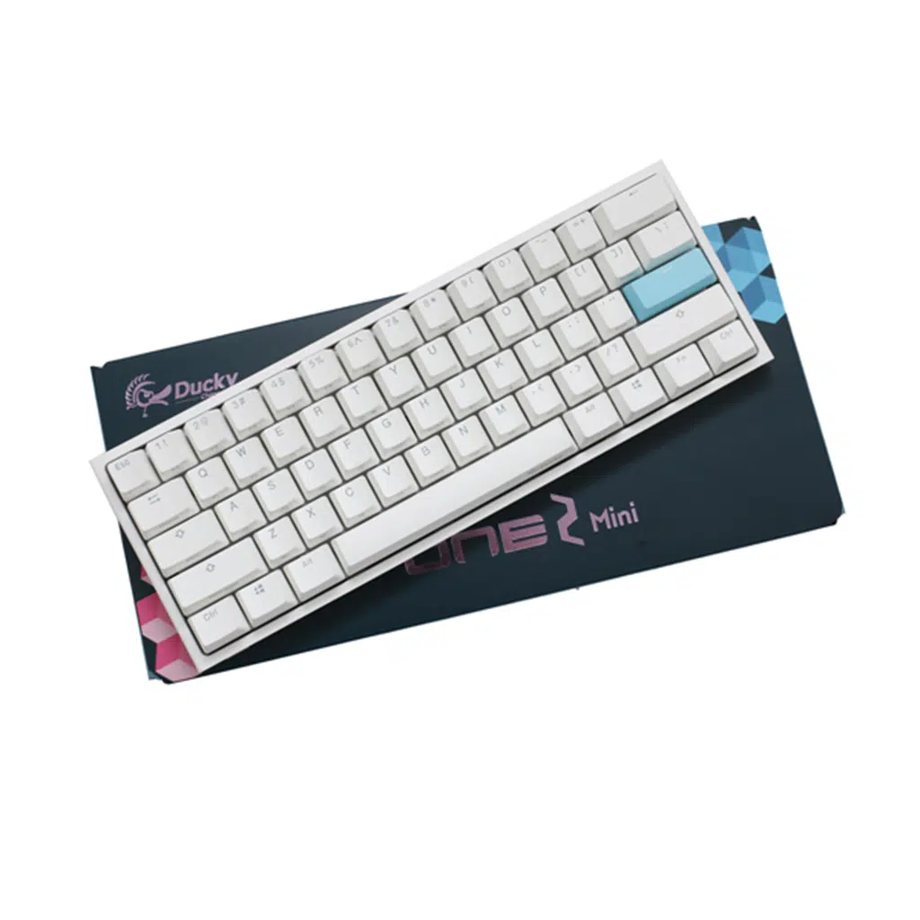 ducky one 2 mini pure white rgb cherry mx brown
