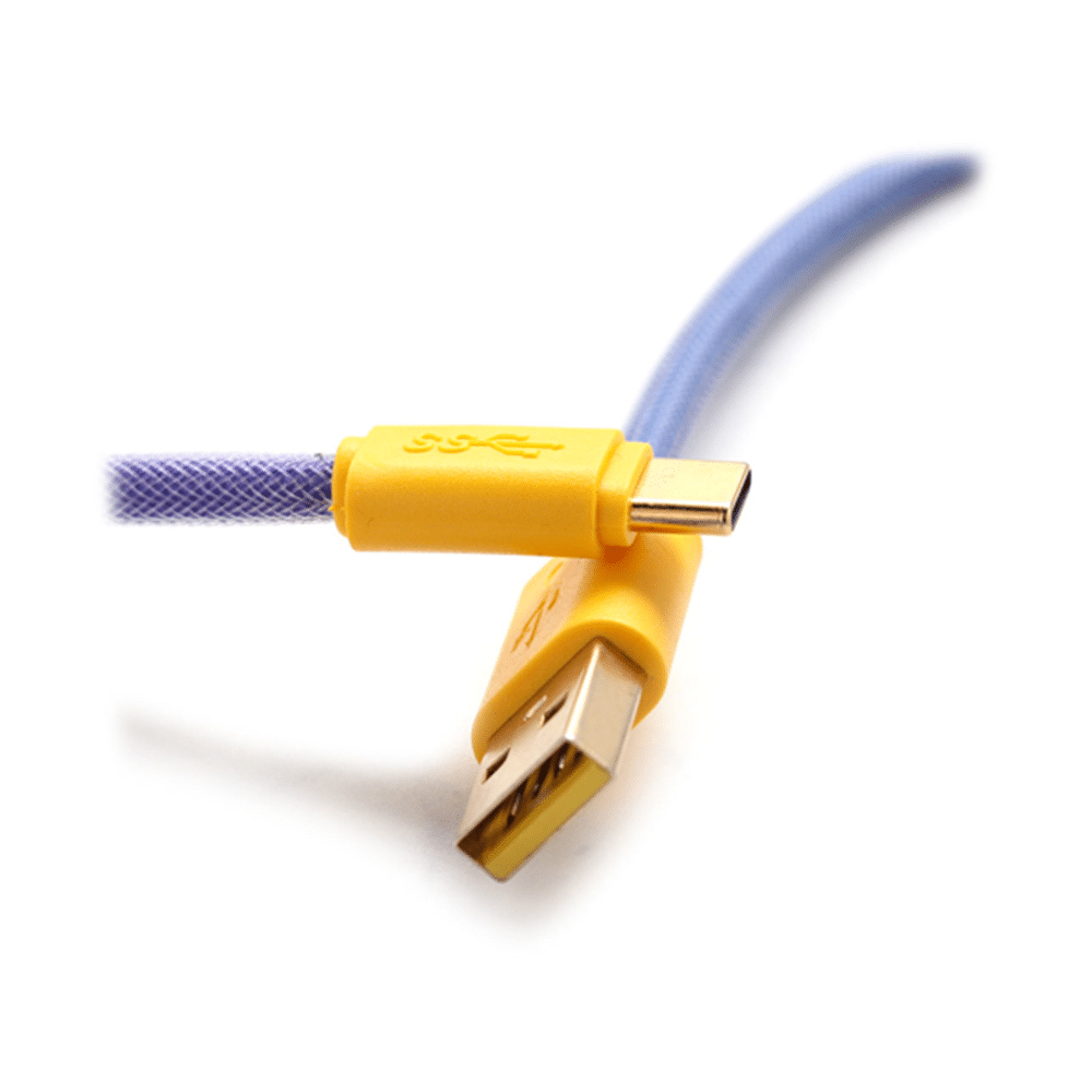 Ducky Premicord USB TypeA to TypeC 1.8m Spiral Cable AX STORE