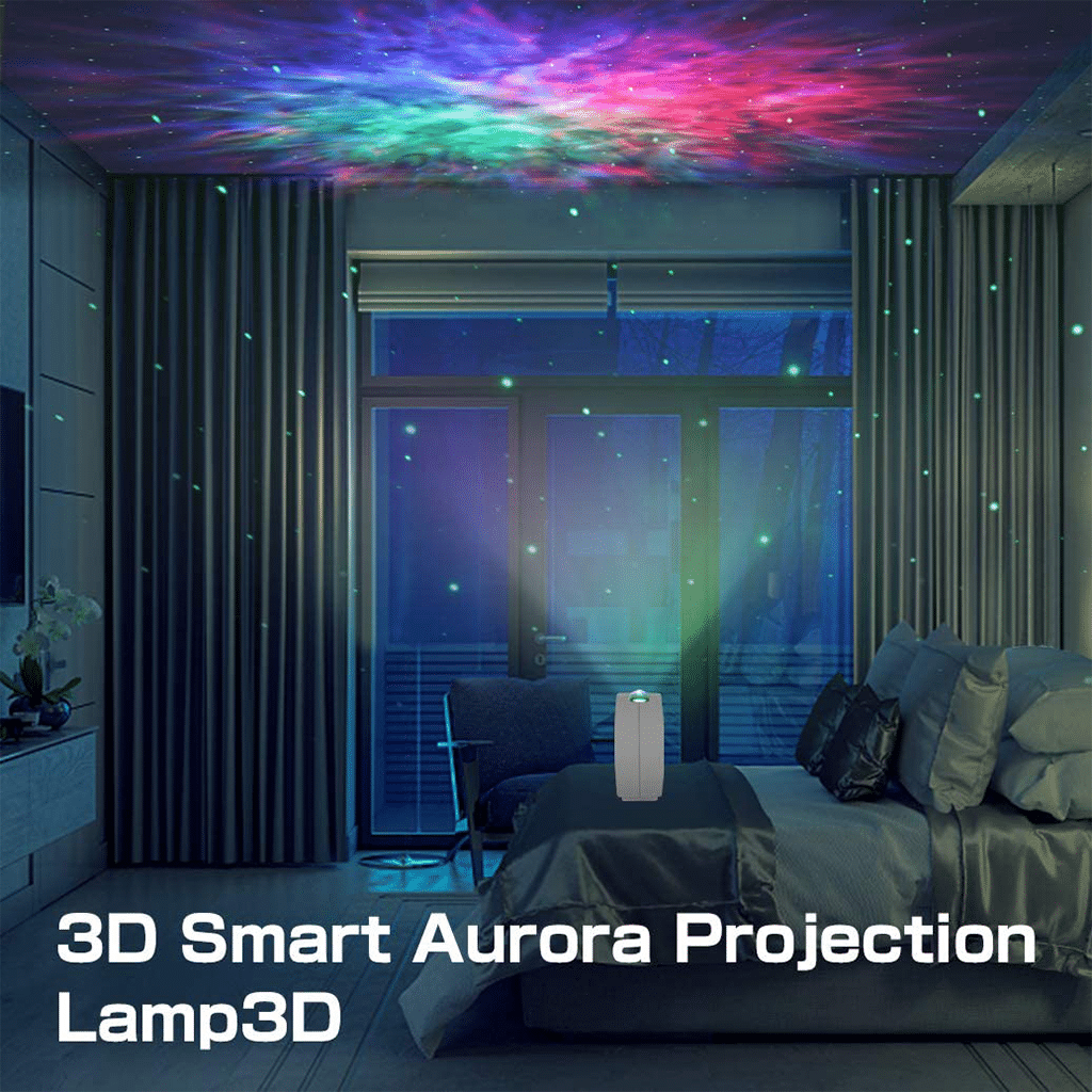 LED Alexa Night Light Projector, ZOTO 3D Nebula Star Sky Projector AX