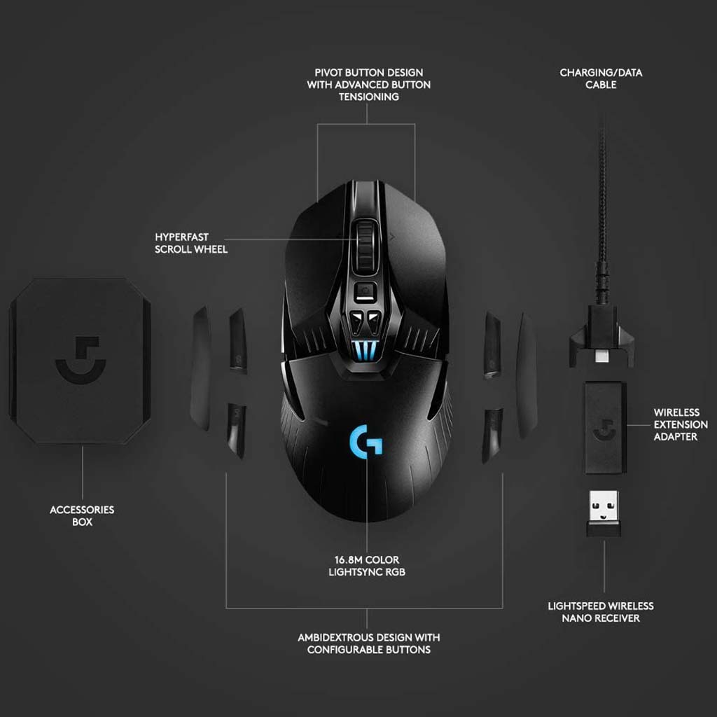 Logitech G903 LIGHTSPEED Wireless Gaming Mouse - AX STORE