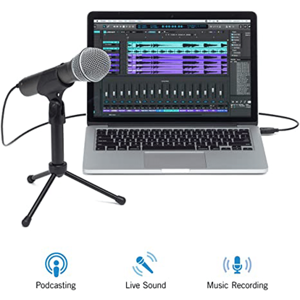 Samson Q2U USB/XLR Dynamic Microphone Podcasting Pack AX STORE
